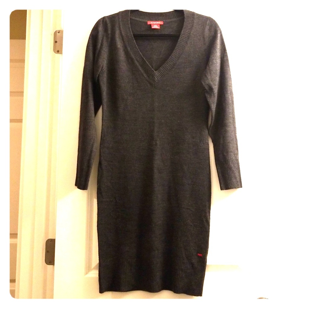 Practically New Grey Sweater Dress